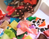 Rainbow Hair Bow, Small Bow, Small Hair Bow - 3 Pack