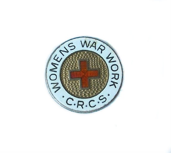 WWII Canadian Red Cross Women's War Work Sterling Pin