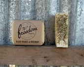 Blood Orange & Rosemary Soap, Palm Oil Free Soap, Vegan Soap, Handmade Soap, Cold Process Soap