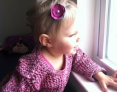 Lollipop Flower Baby Headband - Pink - Ivory - Fushia - Grey - Blue-  Spring - Easter - Baby Girl - Newborn Gift - Infant - Toddler