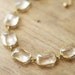 Crystal Clear Lucite Strand Statement Necklace