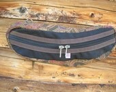 Horse cantle bag canvas with vintage paisley fabric