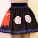 Printed Pacman and Ghost Skirt