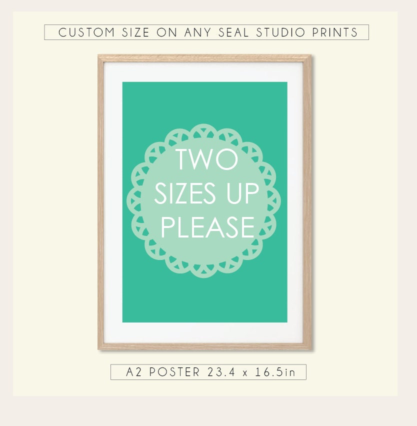 Custom Size Art Poster : Illustration 23.4 x 16.5 in Choice A2