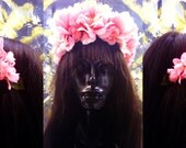 Pink Rose Floral Halo Headband