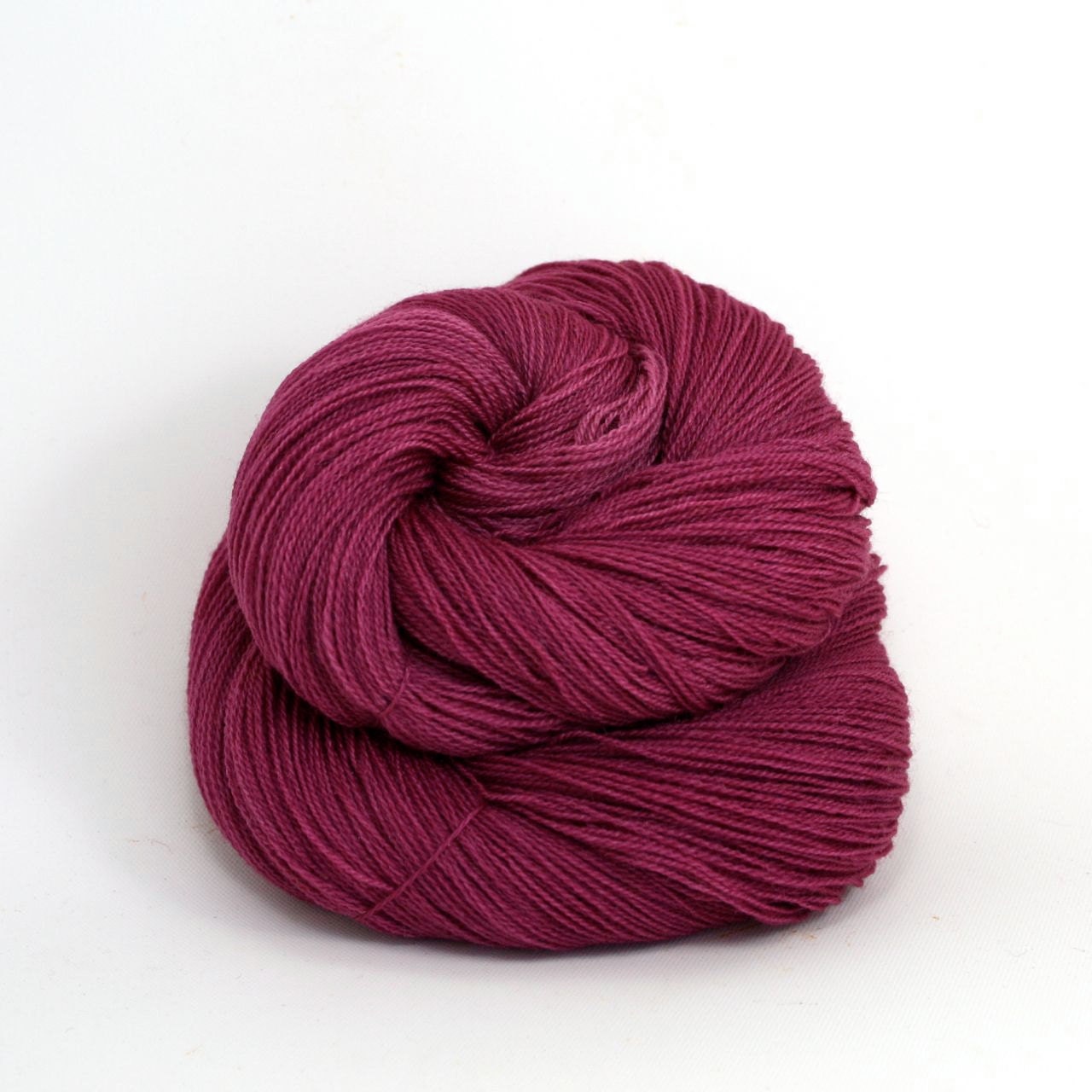 Lyra - Hand Dyed Merino Tussah Silk Lace Yarn - Colorway: Elderberry