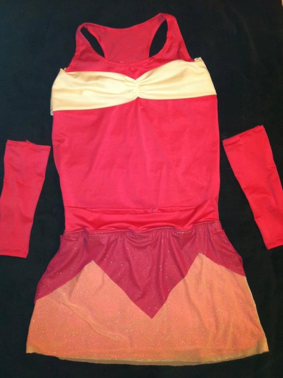 Sleeping Beauty Inspired running costume with sleeves