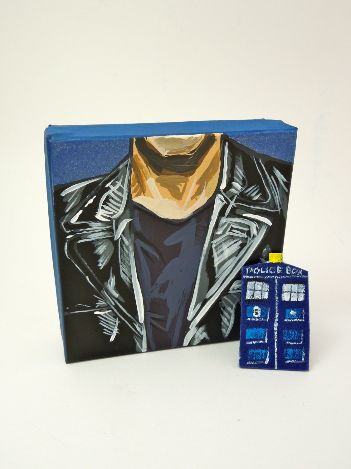 Doctor Who hand painted Ninth Doctor gift box with your choice of accessory
