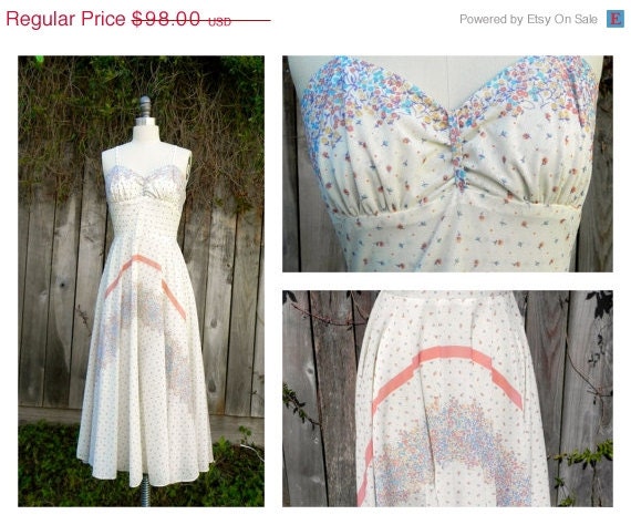 25% OFF FREE SHIPPING - Vintage 70's Folk Wedding Dress