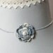 bridal crochet necklace light blue ombre rose wedding jewelry bridesmaid gift