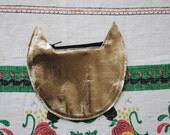 Metallic Leather Cat Small Carry All Pouch