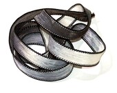 Sassy Silks Hand Painted Silk Ribbon Wrist Wrap Solar Eclipse
