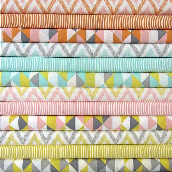 Organic Baby Bedding Chevron, Stripes, Geometric Design your own 2 piece