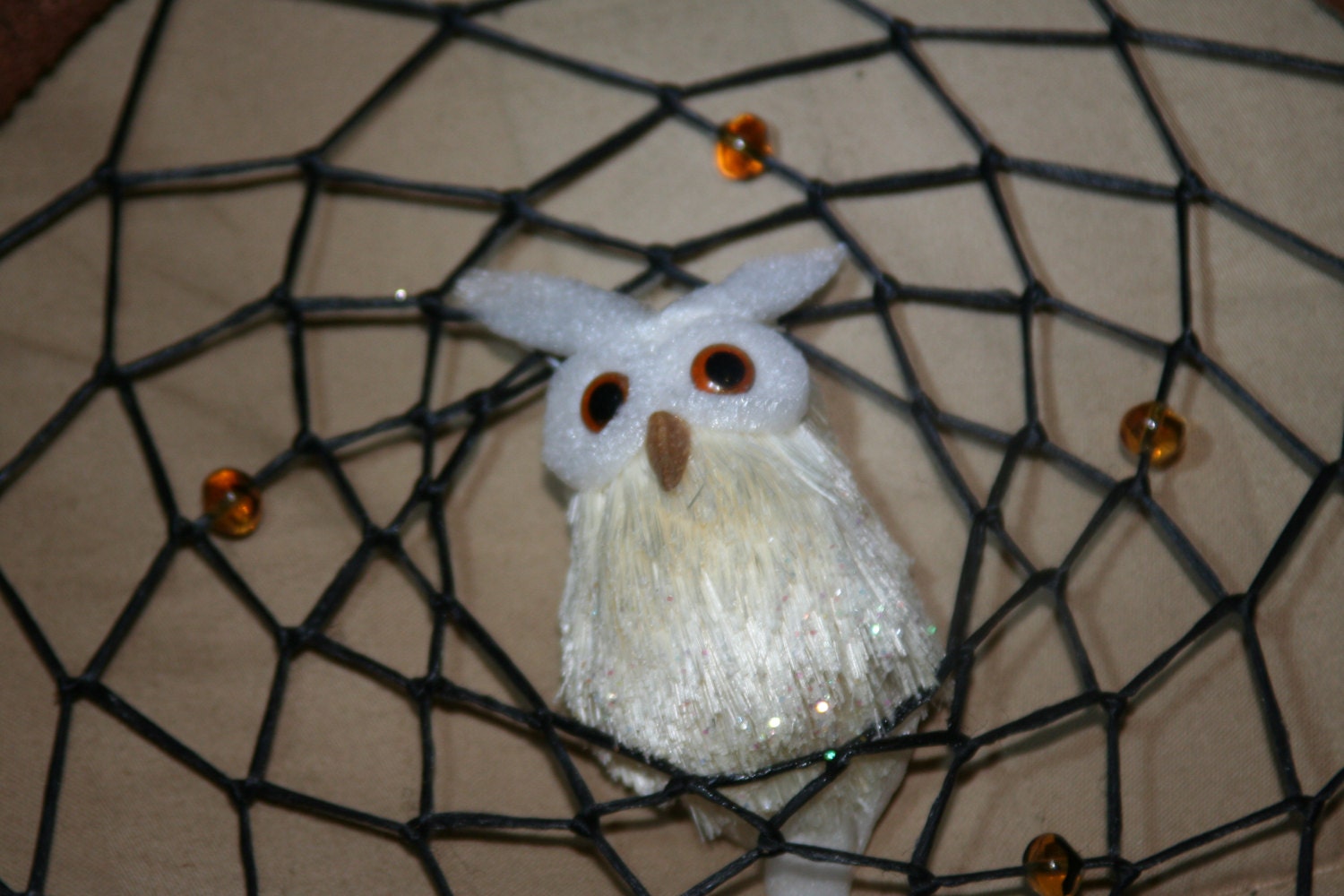 Owl Dream Catcher handmade by a Native American