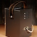 iphone 5 charging station with speaker from vintage radio test equipment