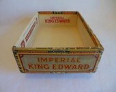 KING EDWARD Cigar Box  ...  Cigar Box  ...  1940's  ...  Wooden box