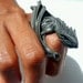Two-Claw: Horntail Dragon Ring - Medieval Sculpted Resin Jewelry