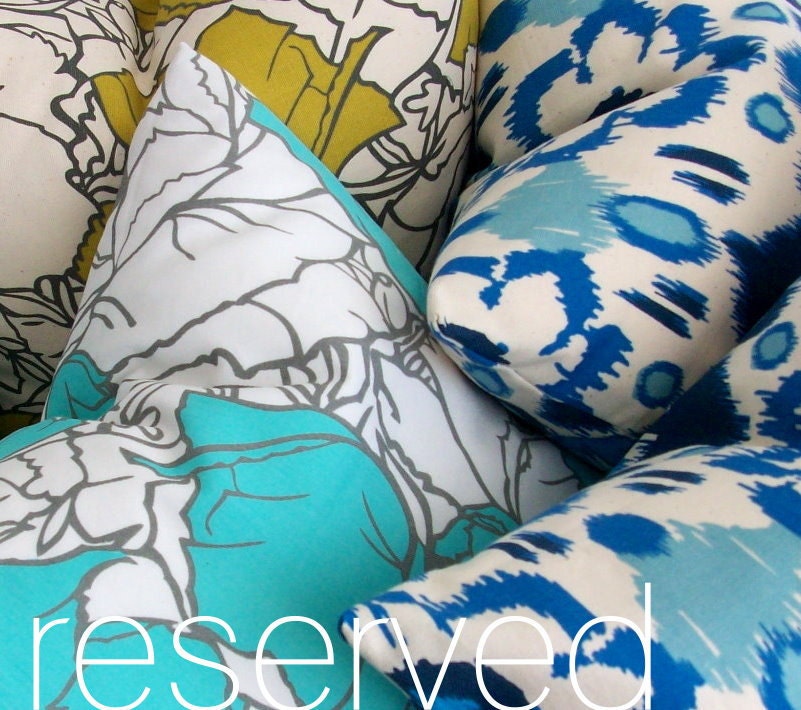 RESERVED - 6 Pillow Covers