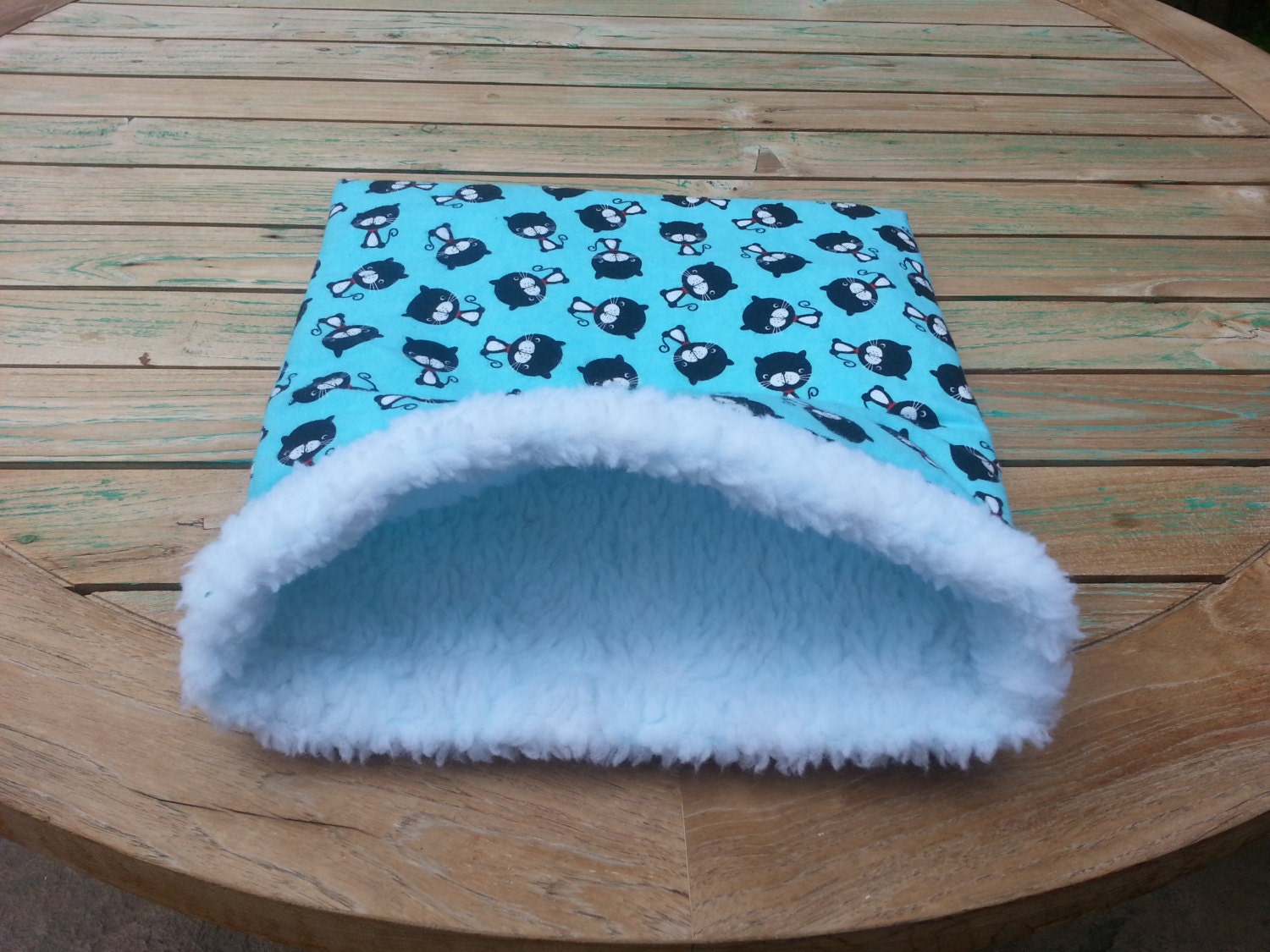 Tuxedo Kitty Cozy Cave-Snuggle Sack-Burrow Bed for Cats, Small Dogs or Pocket Pets