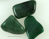 3 Large Green Aventurine Tumbled Stones