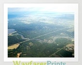 Texan Landscape Photography - sky views from above nature texas trees rivers beautiful photography print wall decor 5x5 5x7 8x10 10x10 11x14