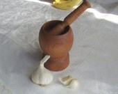 Beautiful cherry mortar and pestle set