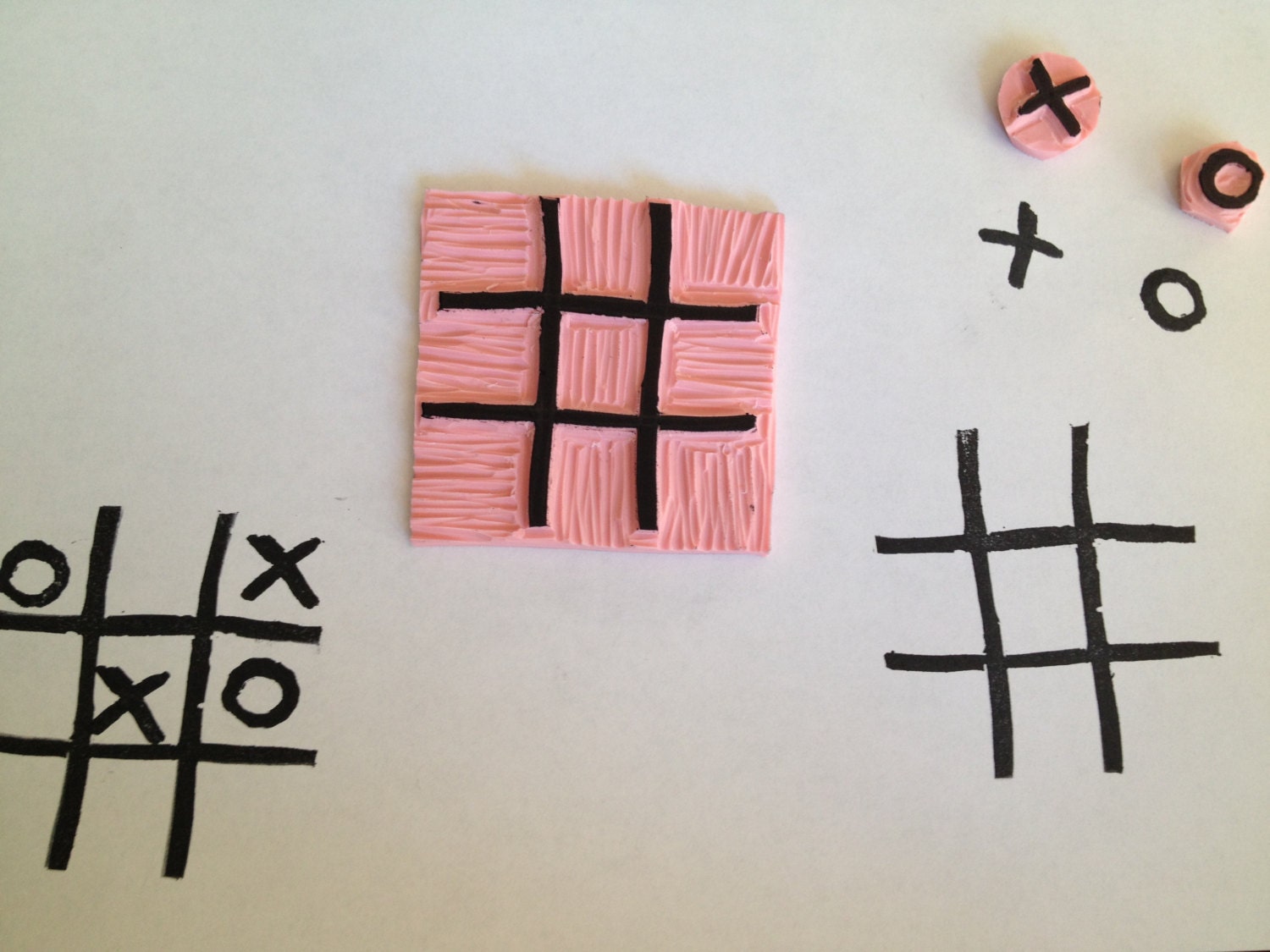 Tic Tac Toe, Rubber Stamp Game