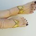 Butterfly  Barefoot Sandals, Nude shoes, Foot jewelry, Wedding, Victorian Lace, Sexy, Lolita, Yoga, Anklet
