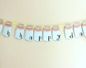 mason jar garland - party garland - room decor - oh happy day