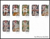 iPhone 3G 3GS - 1D ONE DIRECTION logo vas happening irish keep calm union jack case cover