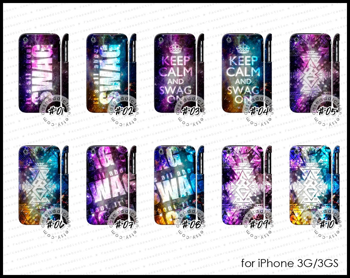 iPhone 3G 3GS - keep calm swag tribal galaxy cosmic nebula galactic space case cover