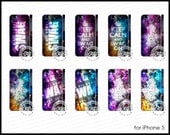 iPhone 5 - keep calm swag tribal galaxy cosmic nebula galactic space case cover