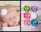 You Pick Color - Baby Headband, Infant Headband, Newborn Headband, Baby Headband, White, Light Pink, Lavender, Bright Pink