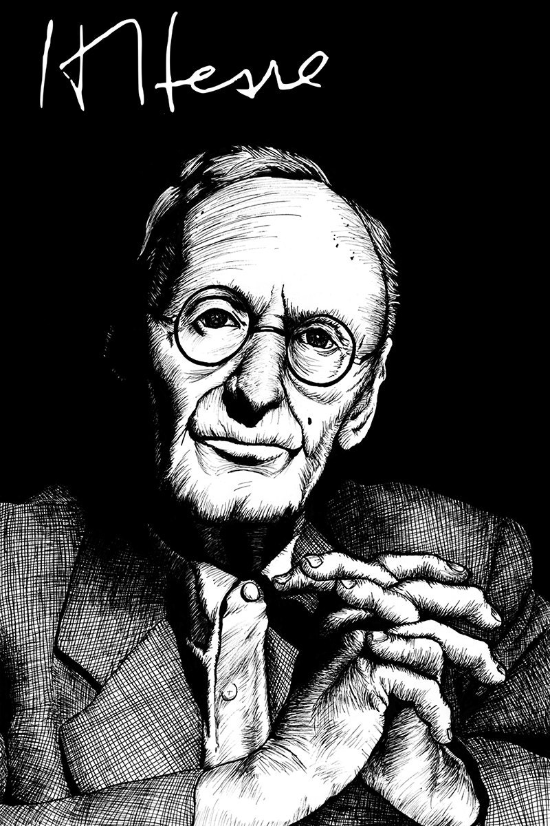 Hermann Hesse Signature Poster by Ryan Sheffield
