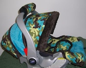 All Boy amphibian camouflage fabric Infant replacement Car seat cover graco, chicco, britax, evenflo, babytrend