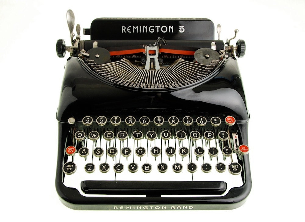 Typewriter Remington Rand 5 Streamline