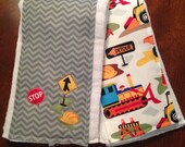 Construction Burp Cloth Set