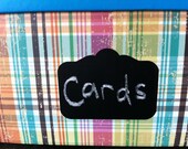 Scallop Top Chalkboard Sticker 10 Pack