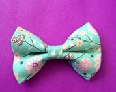 Pink and Teal Hair Bow