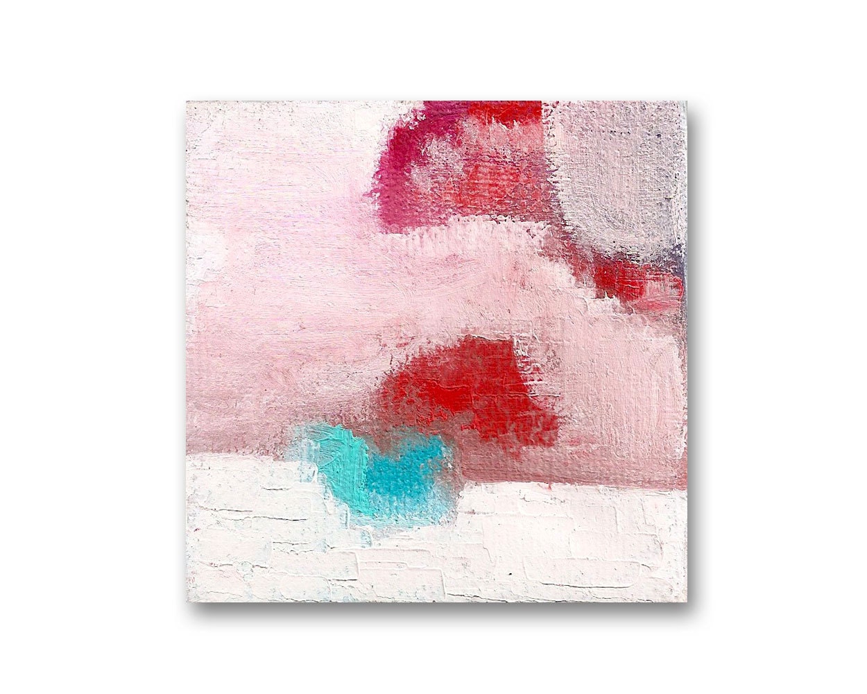 3"x3" Original oil painting - Contemporary Abstract Art