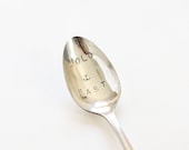 Hold Fast  Spoon with Anchor. Shabby Hand Stamped Nautical  Coffee Spoon, Teaspoon, Sailing,  Sailor, Avast - Fathers Day