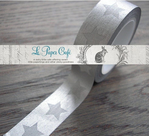 THE SILVER STAR Washi Tape - Decorative Pattern Masking Tape - 15mm x 10m