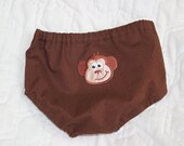 Monkey Diaper Cover and Bloomers 6-12 Months