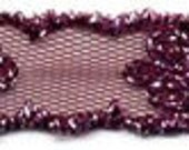 Wine sparkle embroidered lace
