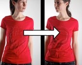 interactive shirt, size S, organic stretch cotton, embroidered, comfortable and playful, with Bespeling brush