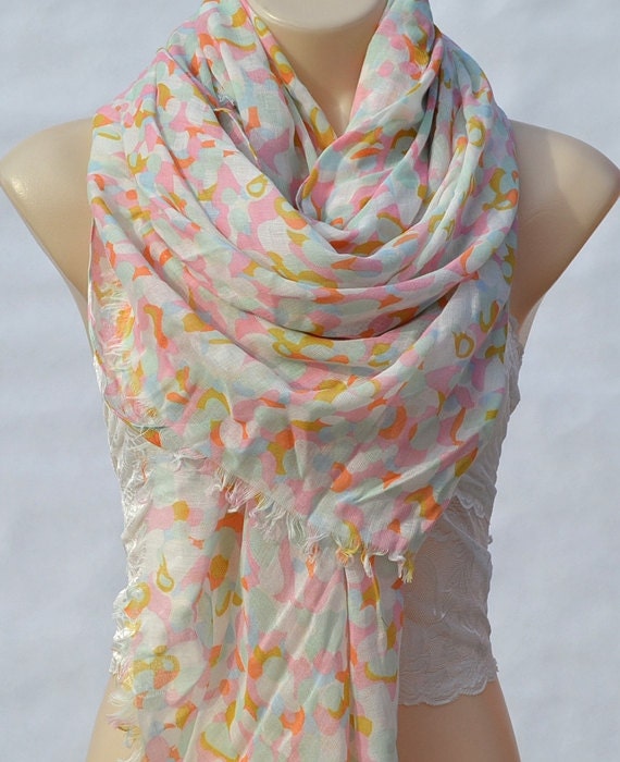 Fashion boutique leopard silk scarves, orange and pink large cotton scarf, shawl, multifunctional female accessory