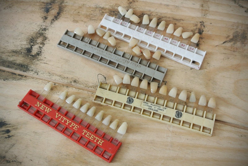 Lot of Vintage Teeth Shade Cards featured image