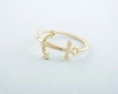 Anchor Ring in Gold