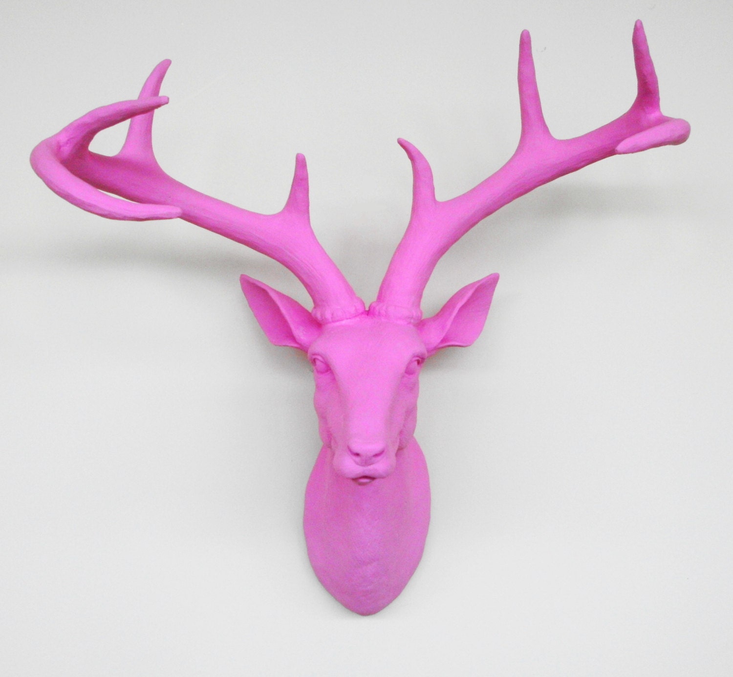 Shell, Pink, Deer Head, Stag Head, Mounted Deer Head, Faux Taxidermy, Deer