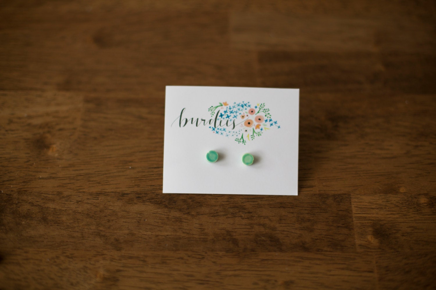 small aqua studs